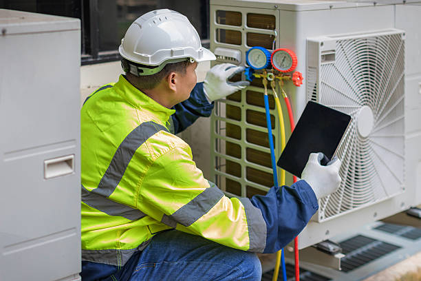 Professional Hvac technician working in Eaton, OH